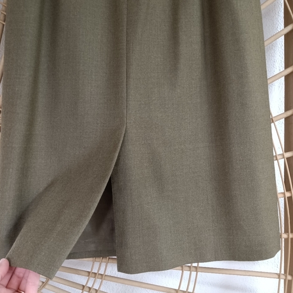 Vintage Pendleton Wool Midi Skirt Green / Size 8 - Picture 8 of 9